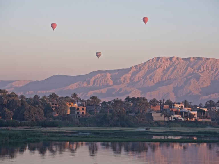 From hotel window Luxor