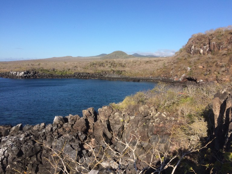 Mann Beach from Frigatebird Hill, San Cristobal